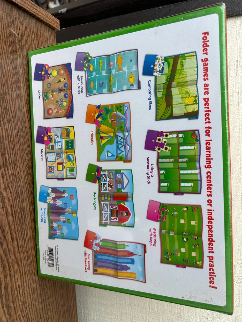 Shapes & Measurement Folder Games - Red/Yellow/Blue (NEW)